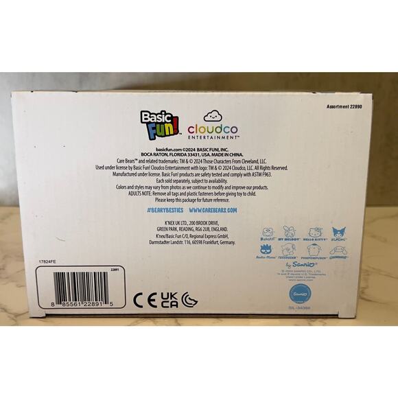 Kuromi x Harmony Bear Hello Kitty X Care Bears BRAND NEW IN BOX Sanrio 10" - Picture 5 of 5